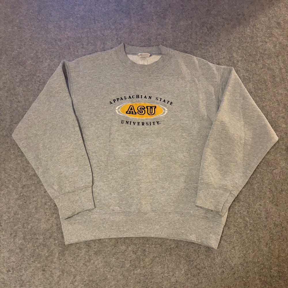 Vintage 90s Appalachian State University College Crewneck Sweatshirt Adult Large